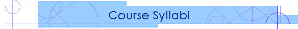 Course Syllabi