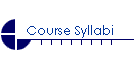 Course Syllabi