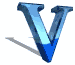 animation of the letter "V" with a wave of water in it